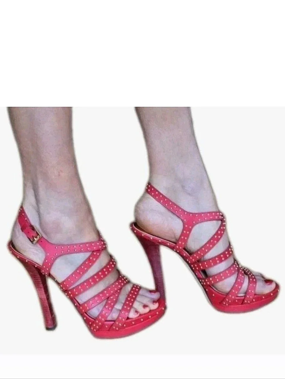 MICHAEL KORS Arianna Studded Strappy Spike Stiletto High Heel Sandals